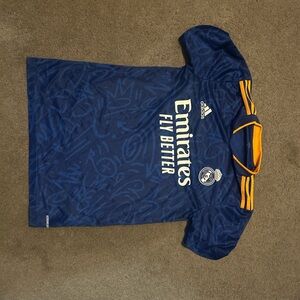 Adidas Blue and Orange Soccer Jersey